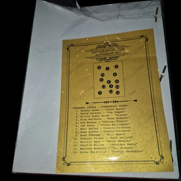 Stranger Things Script w/ Signatures,ScreenPlay Written By The Hoffman Brothers - Picture 4 of 4